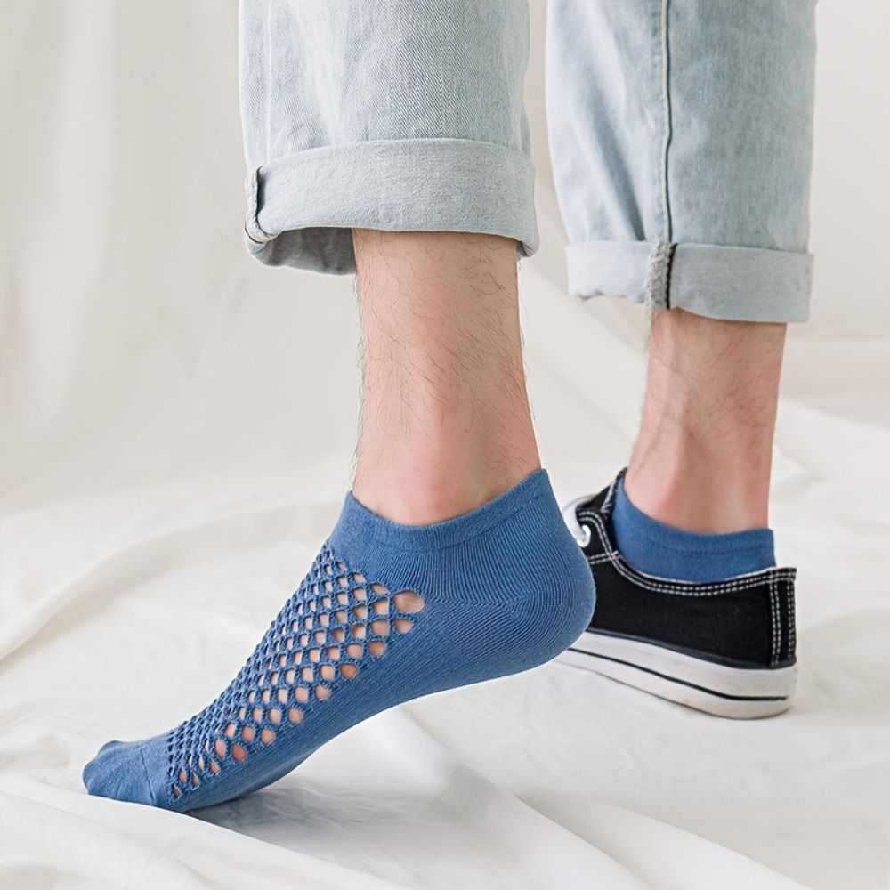 Ankle Sock Low Cut - Модные мужские носки с перфорацией, тонкие