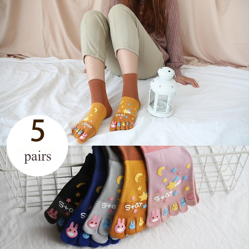 Toe Sock Split - 5 пар носков с пятью пальцами,
