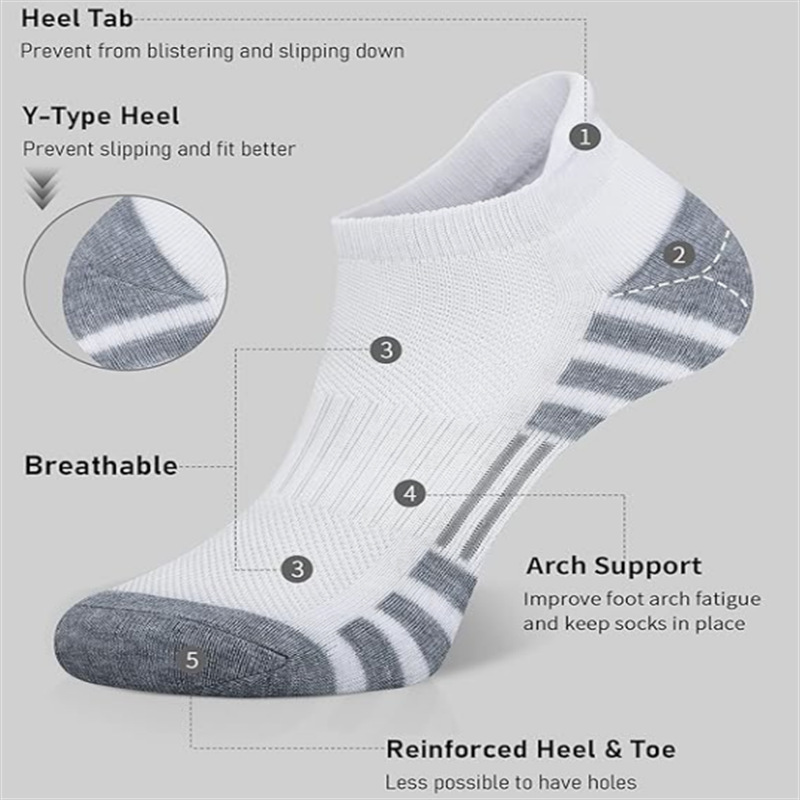 6/24 пары амортизирующих дышащ – обзор и цена Athletic Sock Cushion