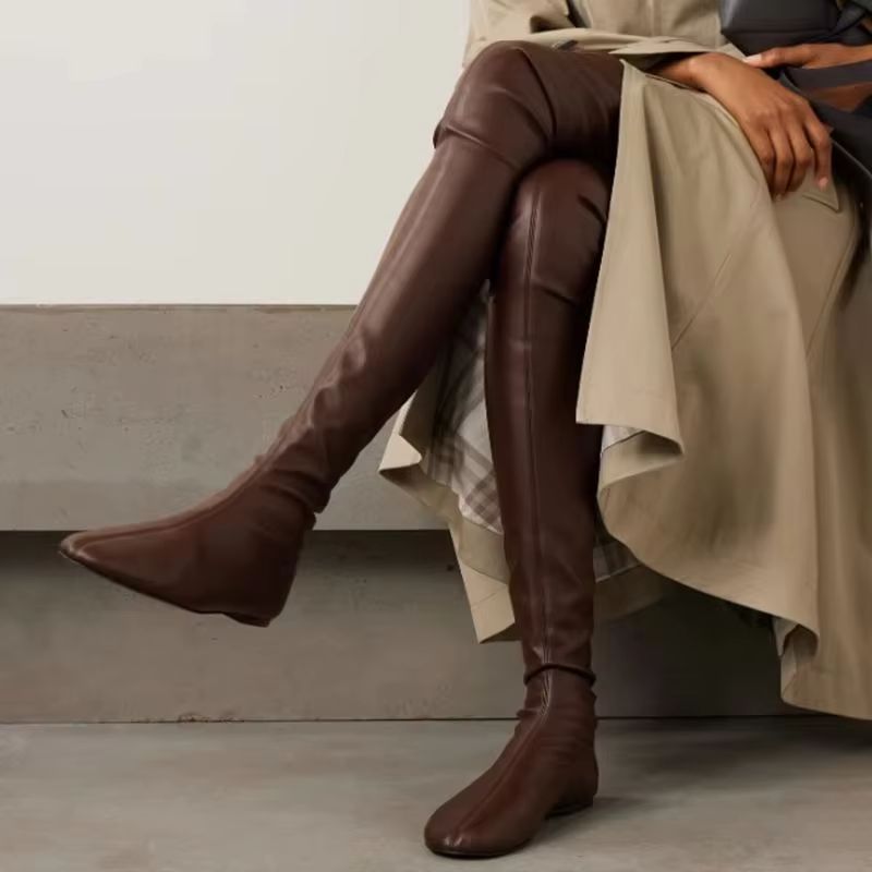 Коричневые мягкие эластичные б – обзор и цена Boot Sock Slouchy