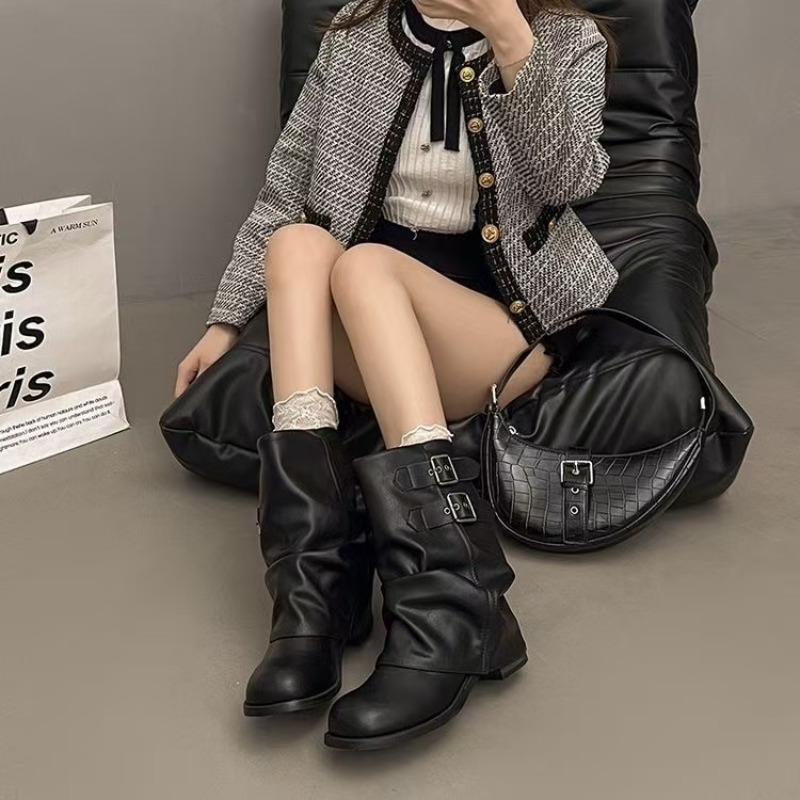 Женские черные сапоги до серед – обзор и цена Boot Sock Slouchy