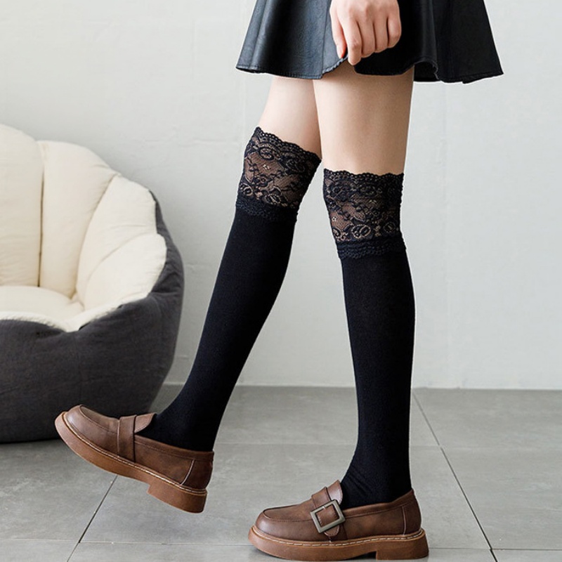 Весенне-осенние белые кружевны – обзор и цена Boot Sock Slouchy