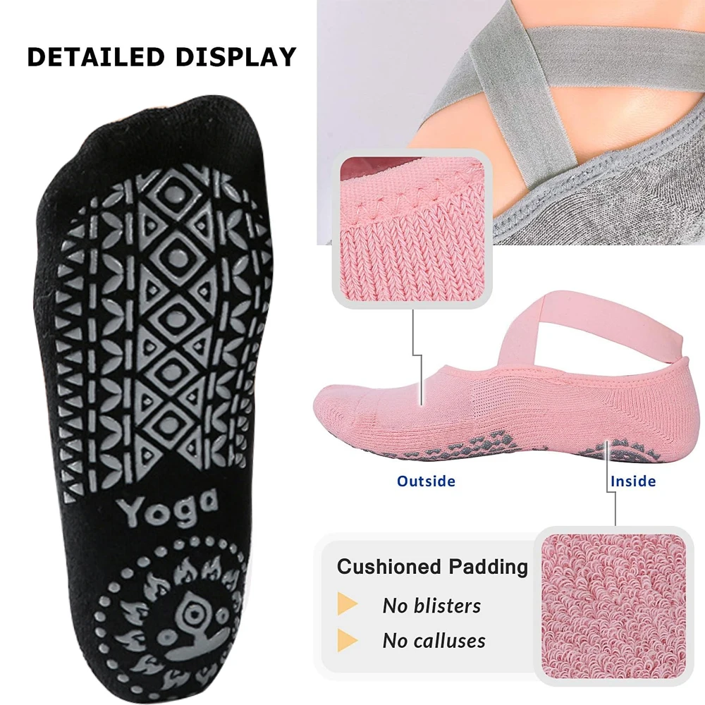 1 пара носков для йоги для жен – обзор и цена Grip Sock Yoga